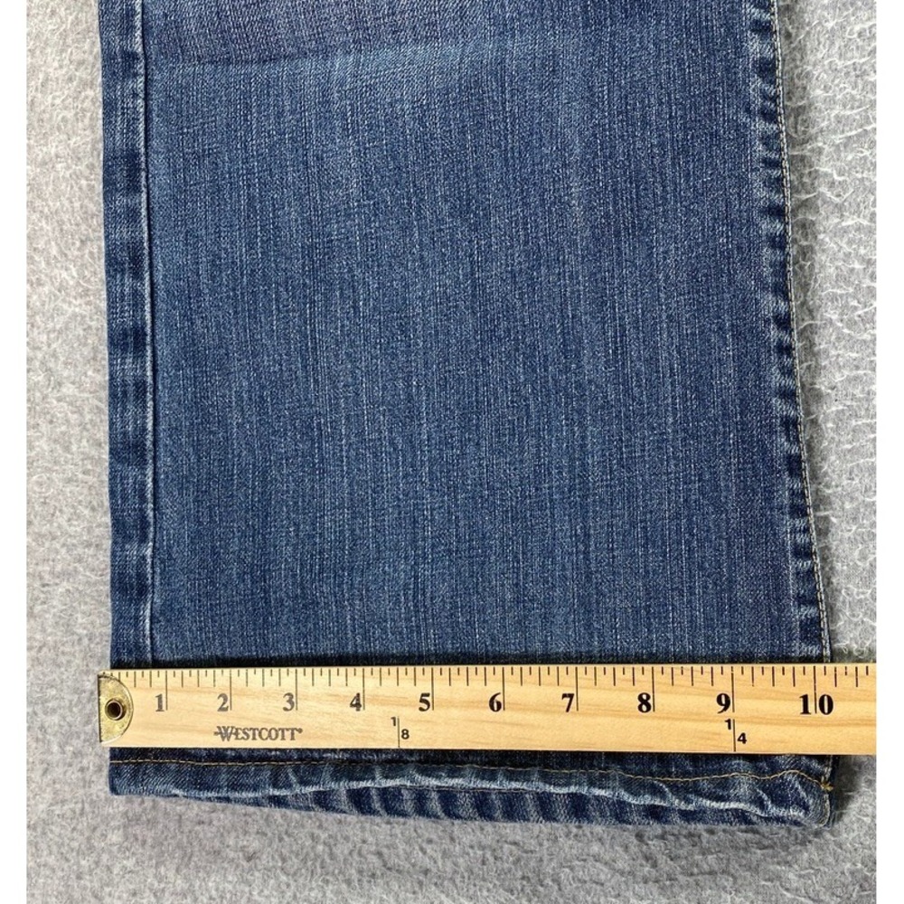 7 For All Mankind Relaxed Fit Mens Jeans Size 33x29 Medium Wash Fade *Hemmed* - Picture 10 of 13